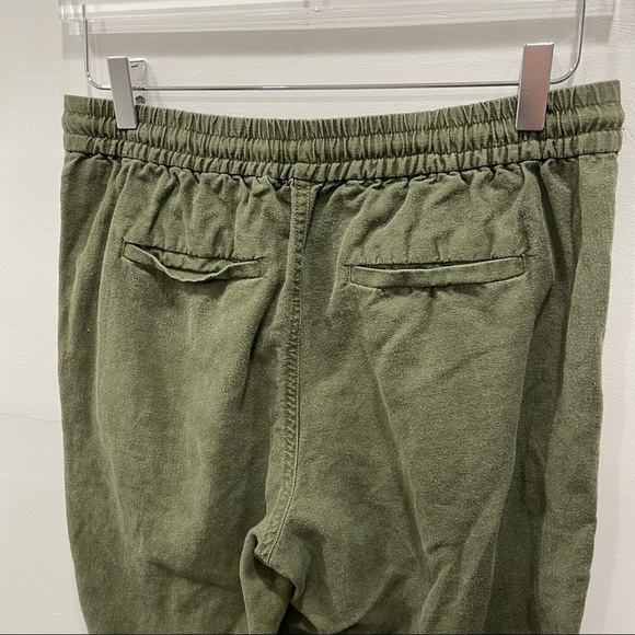 J. Crew Point Sur Seaside Pants Jogger Casual Pants Linen Blend Size 2 Green - Picture 7 of 10